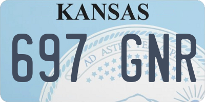 KS license plate 697GNR