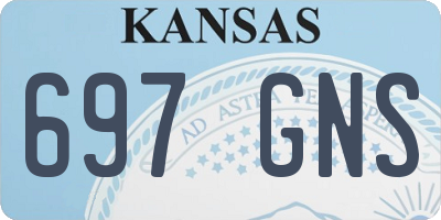 KS license plate 697GNS