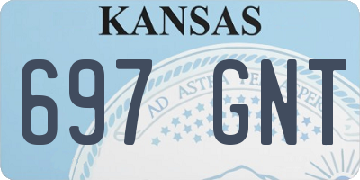KS license plate 697GNT