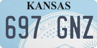 KS license plate 697GNZ