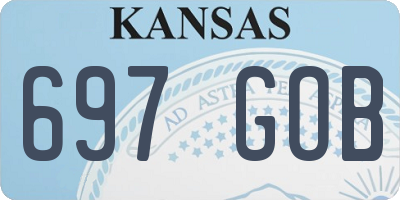 KS license plate 697GOB