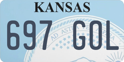 KS license plate 697GOL