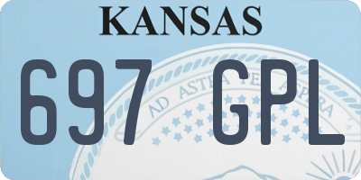 KS license plate 697GPL