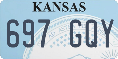 KS license plate 697GQY