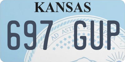 KS license plate 697GUP