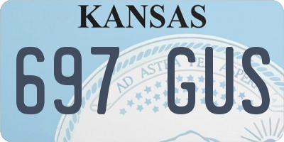 KS license plate 697GUS