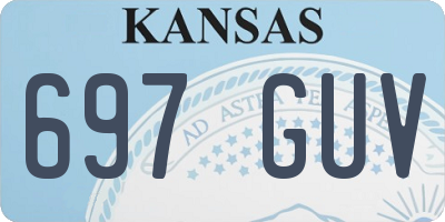 KS license plate 697GUV