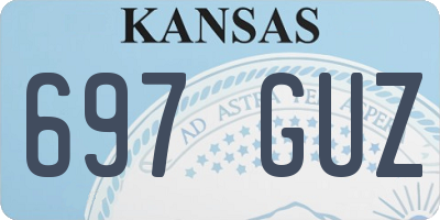 KS license plate 697GUZ