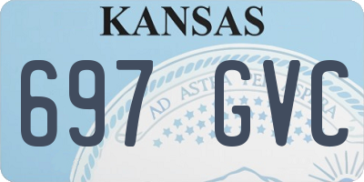 KS license plate 697GVC
