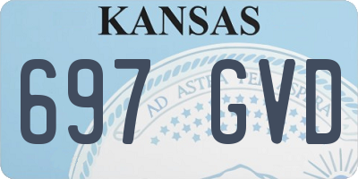 KS license plate 697GVD