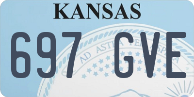 KS license plate 697GVE