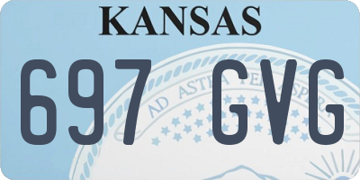 KS license plate 697GVG