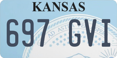 KS license plate 697GVI