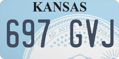 KS license plate 697GVJ