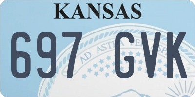 KS license plate 697GVK