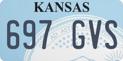 KS license plate 697GVS