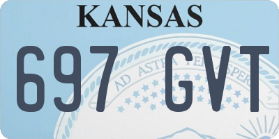 KS license plate 697GVT