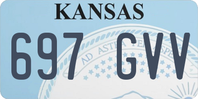 KS license plate 697GVV