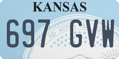 KS license plate 697GVW