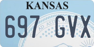 KS license plate 697GVX