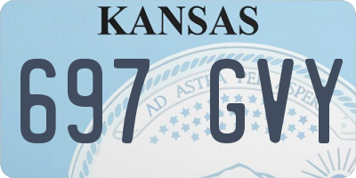 KS license plate 697GVY