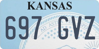 KS license plate 697GVZ