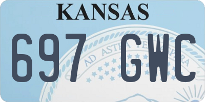 KS license plate 697GWC