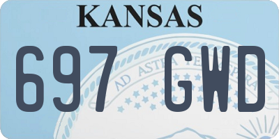 KS license plate 697GWD
