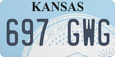 KS license plate 697GWG