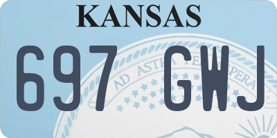 KS license plate 697GWJ