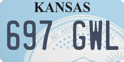 KS license plate 697GWL
