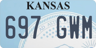 KS license plate 697GWM