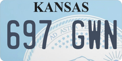 KS license plate 697GWN