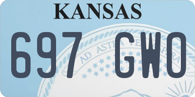 KS license plate 697GWO