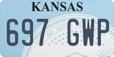 KS license plate 697GWP