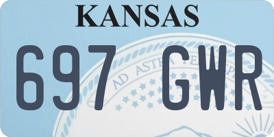 KS license plate 697GWR