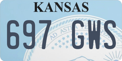 KS license plate 697GWS