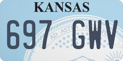 KS license plate 697GWV
