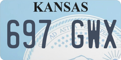 KS license plate 697GWX