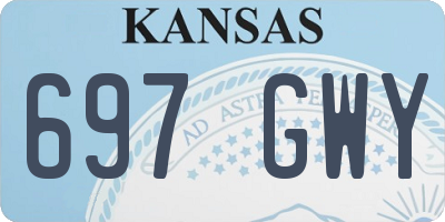 KS license plate 697GWY
