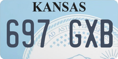 KS license plate 697GXB