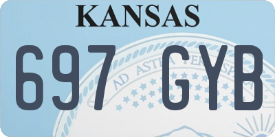 KS license plate 697GYB