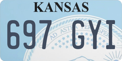 KS license plate 697GYI