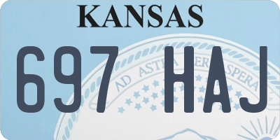 KS license plate 697HAJ