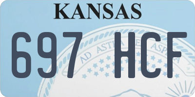 KS license plate 697HCF