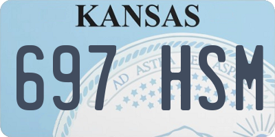 KS license plate 697HSM