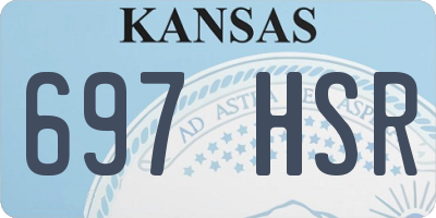 KS license plate 697HSR