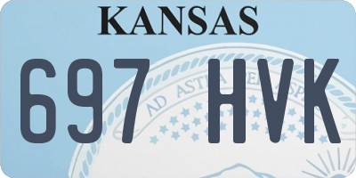 KS license plate 697HVK