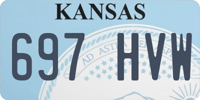 KS license plate 697HVW