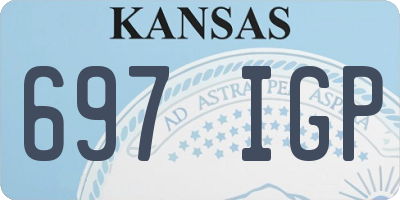 KS license plate 697IGP